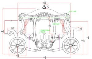 carriage-bed-drawing